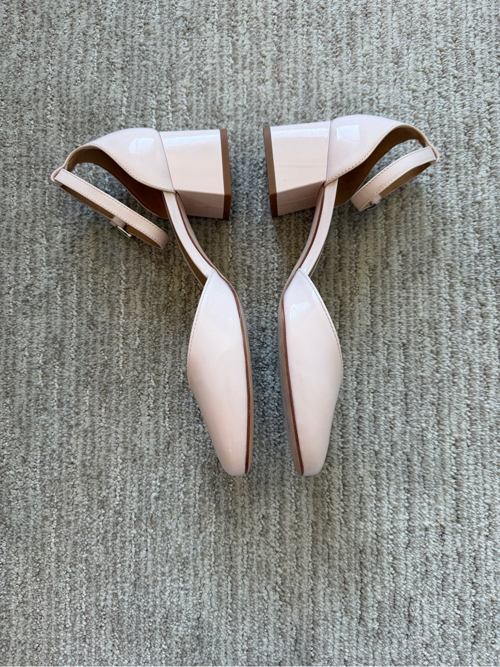 Reformation Mallori Closed Toe Heel Morning Dew Patent - Size 8 - Picture 10 of 15